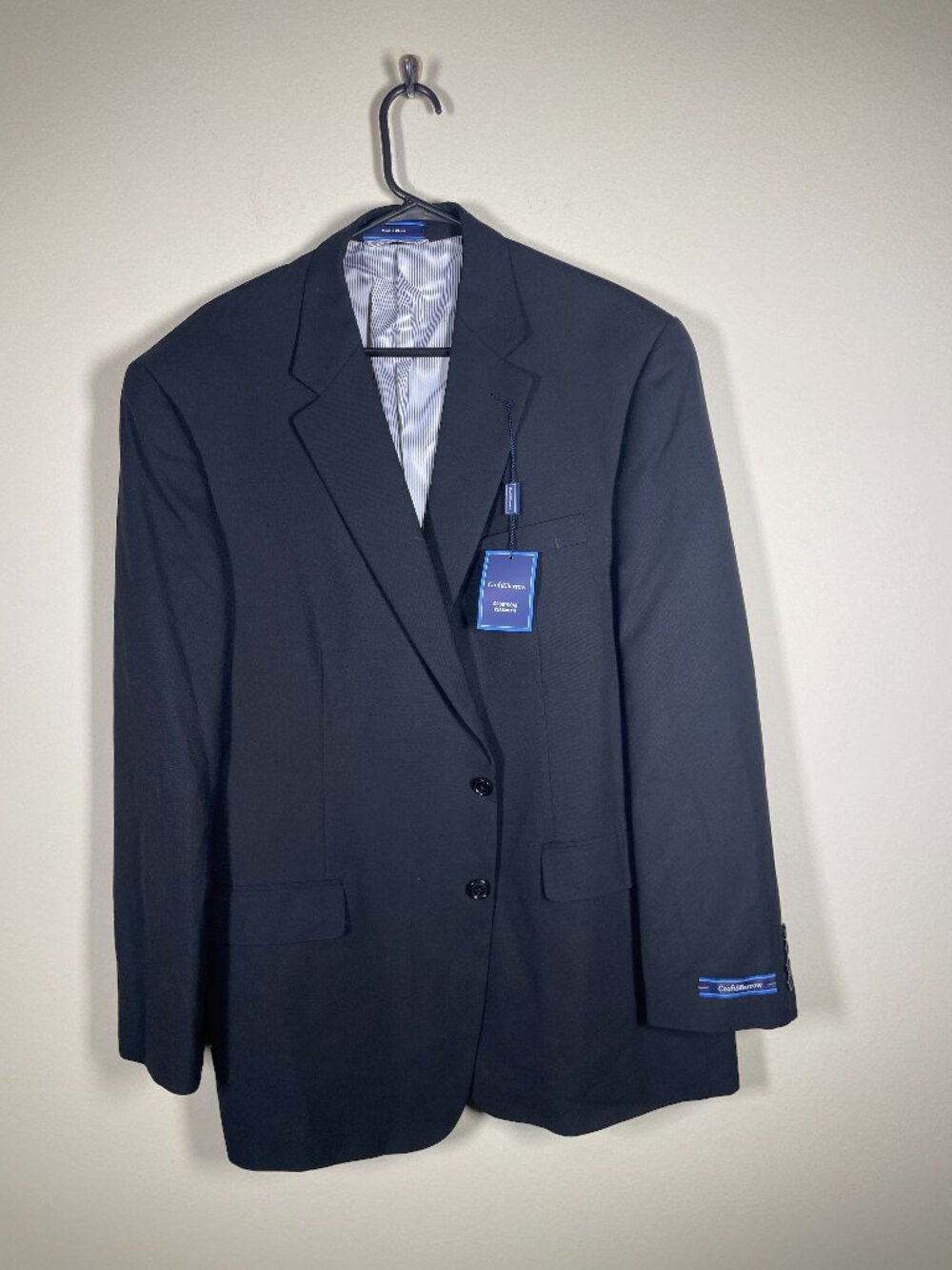 NWT! Croft & Barrow Men's Sport Coat Classic Fir Black Size: 48R